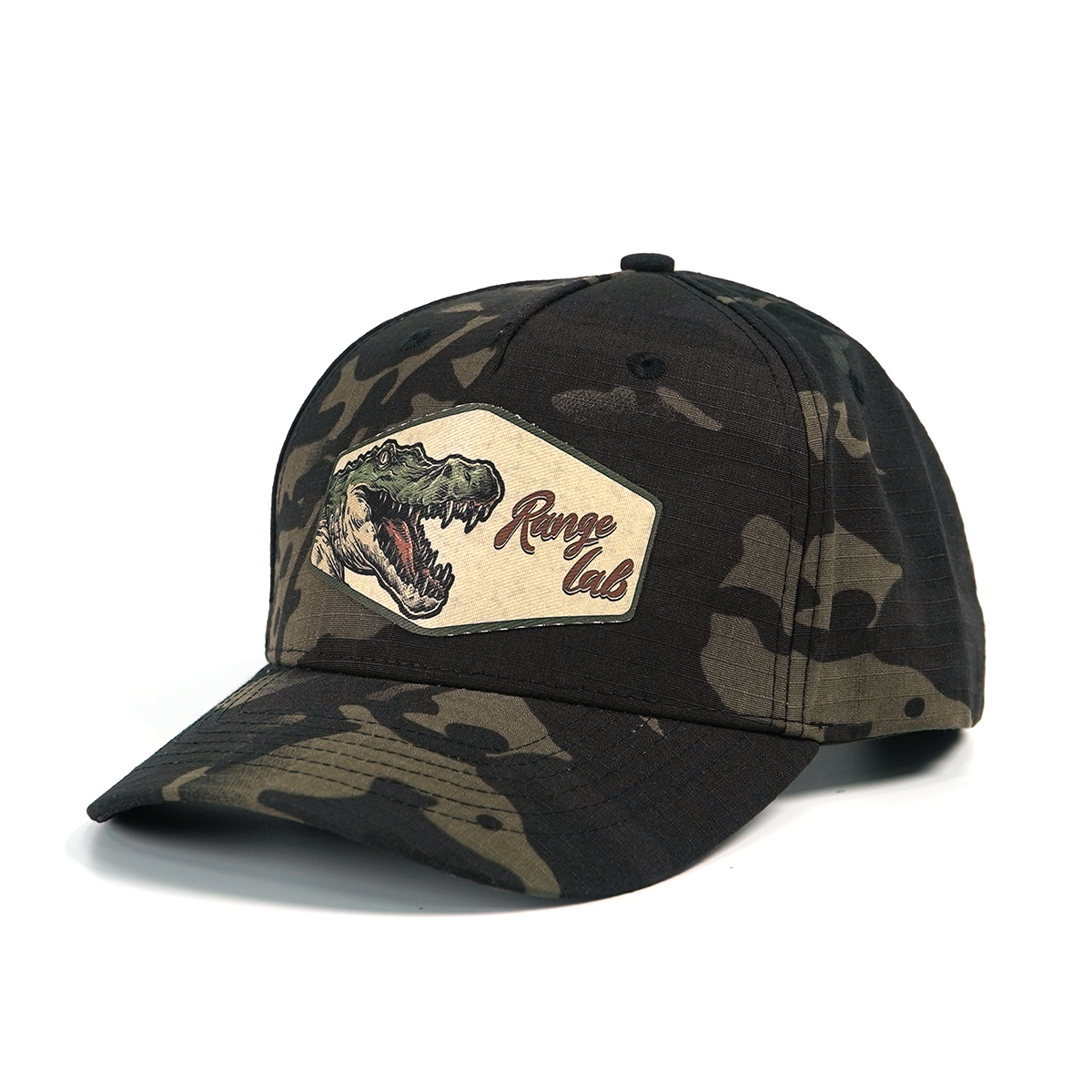 RANGELAB Camo Animal Patch Hat – Adjustable Snapback Cap for Men & Women | Outdoor Adventure Style (Crocodile / Lion / Cobra)