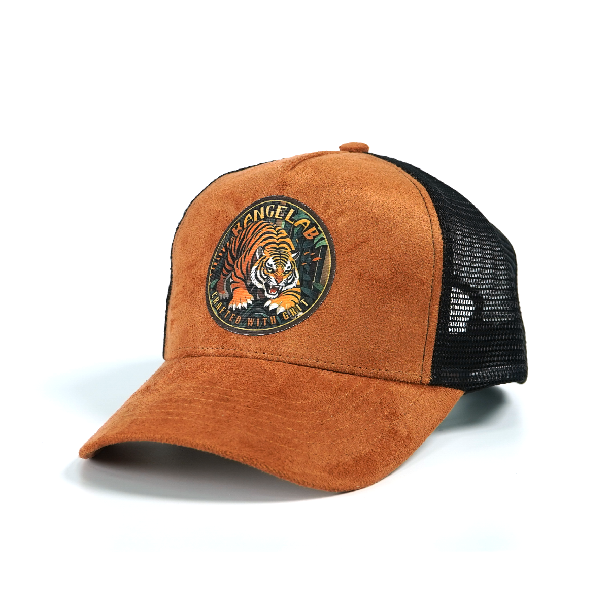 RANGELAB Adventure Suede Trucker Hat – Wild Animal Series (Bear | Tiger | Lion)