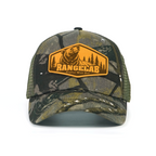 RANGELAB Camo Outdoor Hat - Wildlife Leather Patches Adjustable Snapback for Hiking & Tailgating