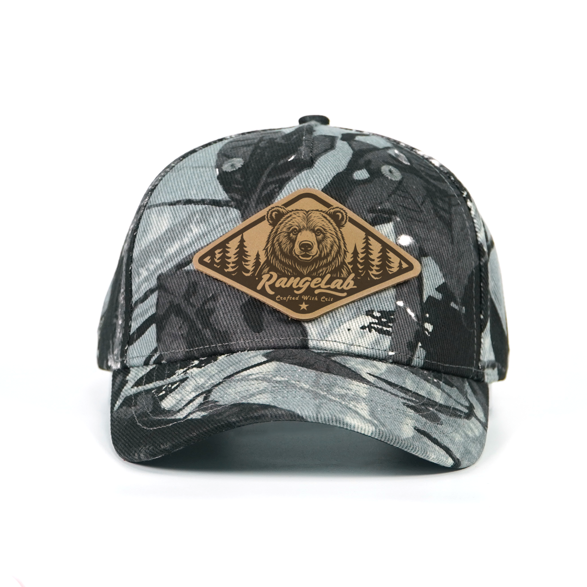 Rangelab Untamed Wildlife Camo Snapbacks | Leather Patch Adjustable Outdoor Hats