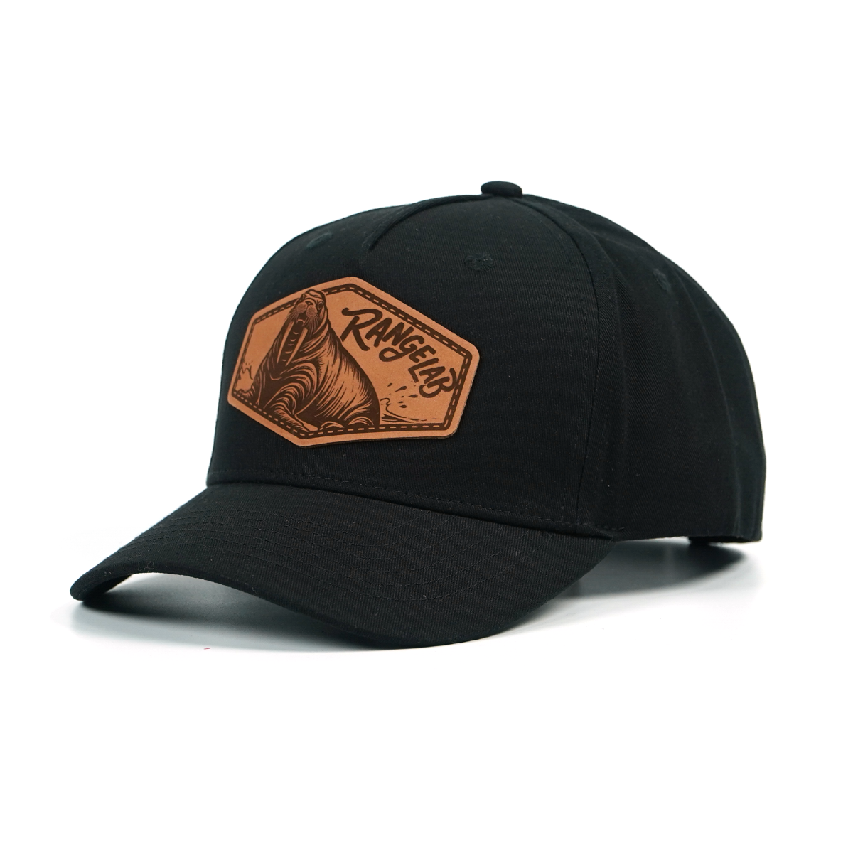 RANGELAB Premium Leather Patch Hat – Adjustable Snapback Trucker Cap (Wildlife Collection)