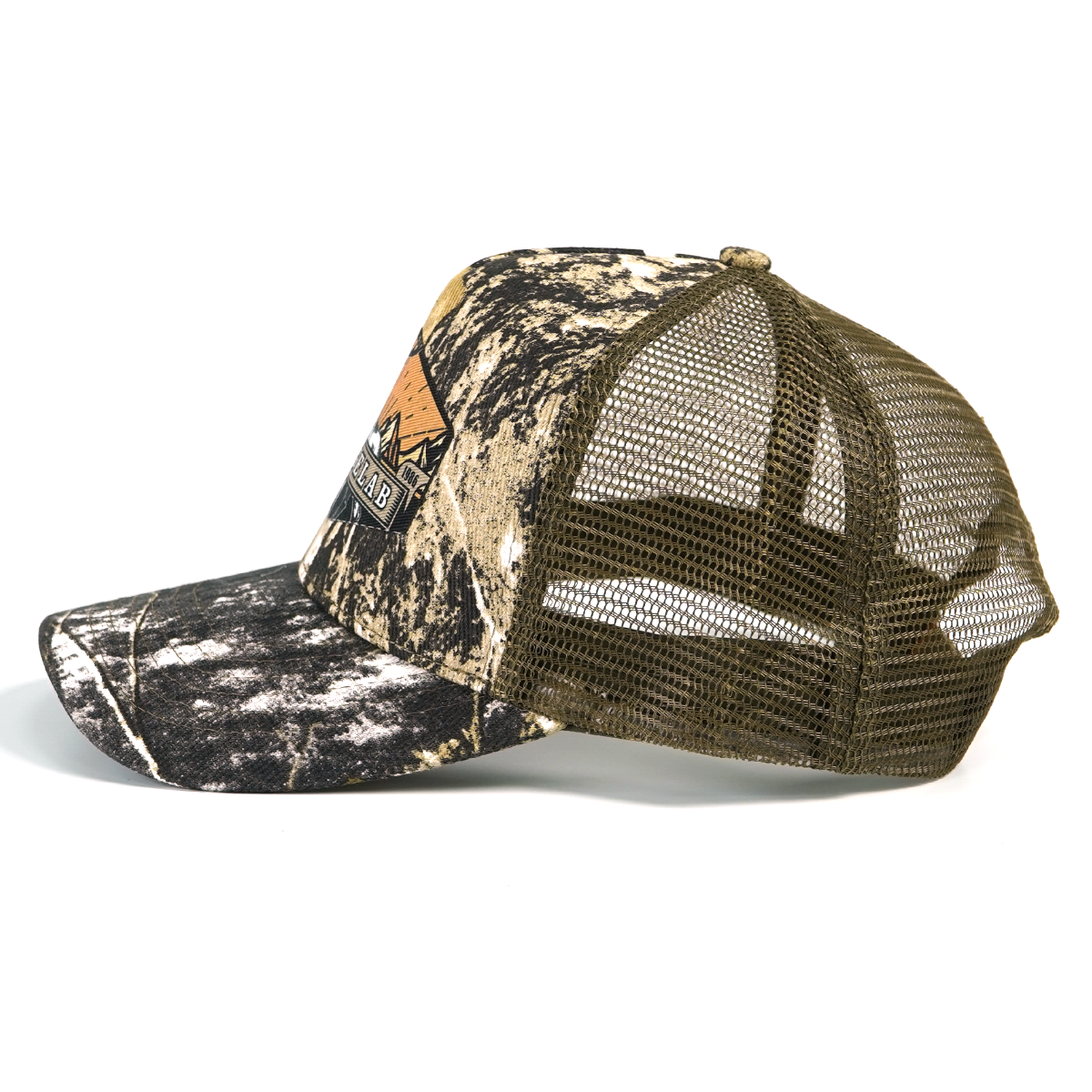 RANGELAB Camo Trucker Hat for Men & Women – Adjustable Mesh Back Hunting Cap, Outdoor Snapback Hat, Breathable Camouflage Baseball Cap