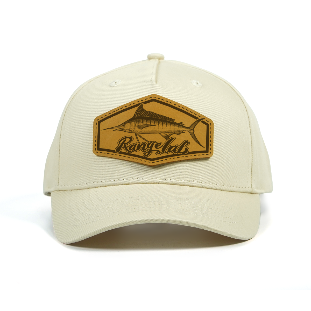 RANGELAB Premium Leather Patch Hat – Handcrafted Adventure Cap for Outdoor Lifestyle (Adjustable Snapback)