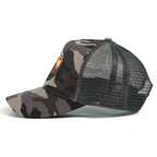 RANGELAB Camo Trucker Hat for Men & Women – Outdoor Mesh Snapback Cap with Eagle, Bear or Tiger Patch – Adjustable Fit, Breathable Camouflage Hat for Hiking, Camping & Everyday Wear