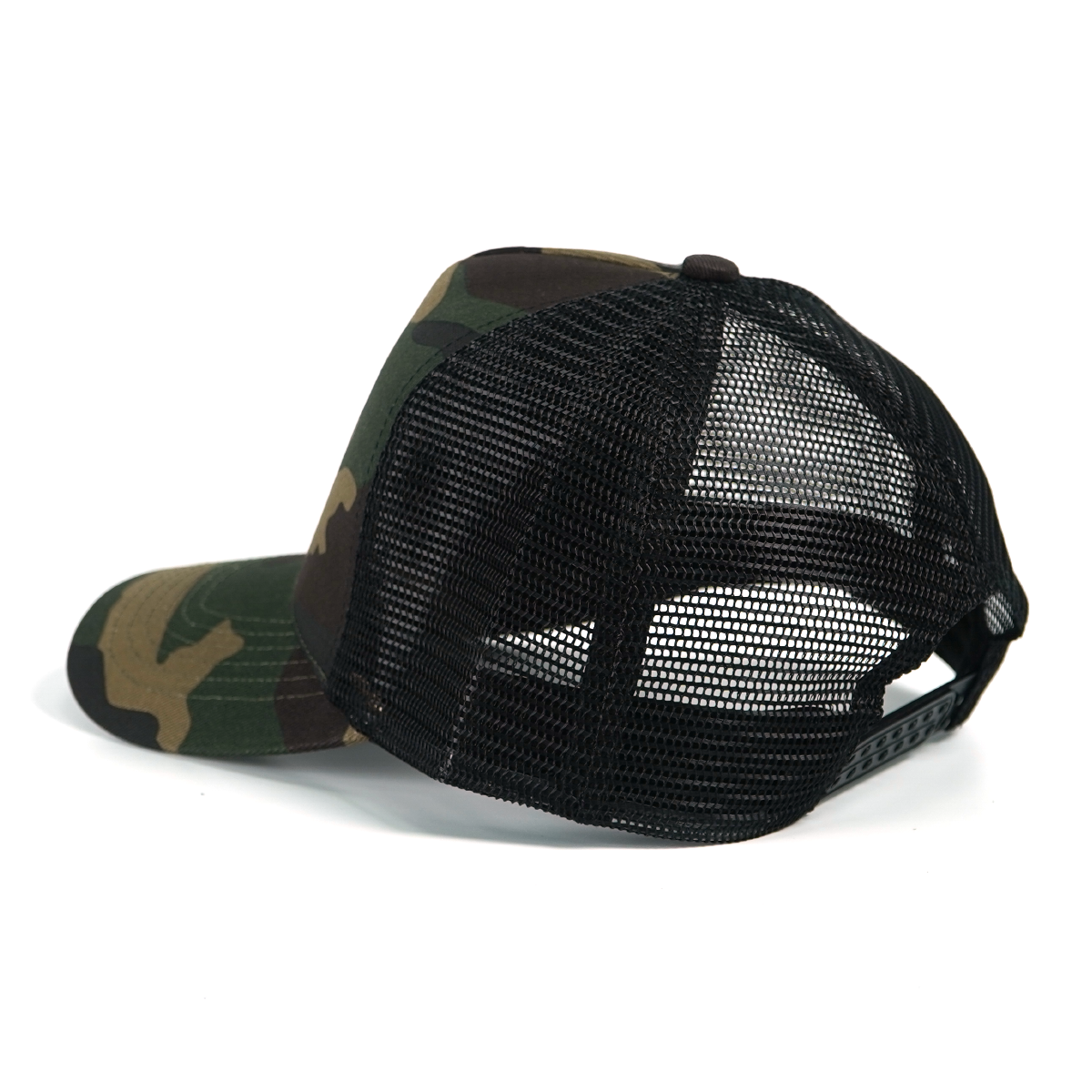 RANGELAB Camo Trucker Hat for Men & Women – Adjustable Mesh Snapback Cap with Leather Patch | Eagle, Tiger & Bear Outdoor Adventure Hats | Breathable Camo Baseball Cap