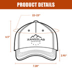 RANGELAB Trucker Hat – Vintage Leather Patch Mesh Cap for Men & Women | Outdoor Adventure Cheetah & Elk Designs | Adjustable Snapback Hiking Hat