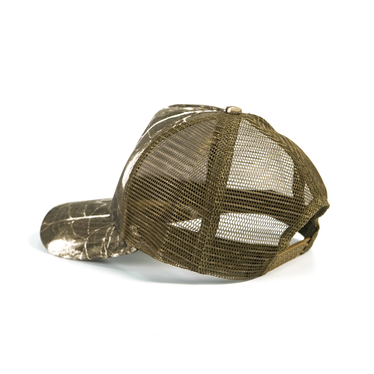 RANGELAB Brown Woodland Camo Trucker Hat – Adjustable Mesh Back Outdoor Cap for Men & Women