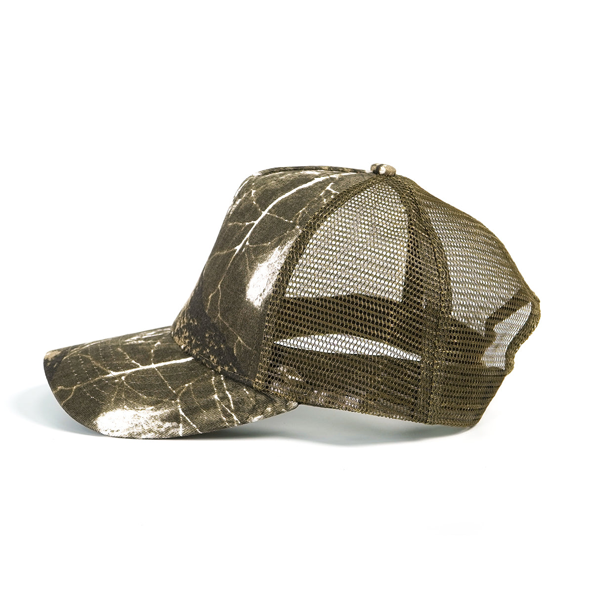 RANGELAB Brown Woodland Camo Trucker Hat – Adjustable Mesh Back Outdoor Cap for Men & Women